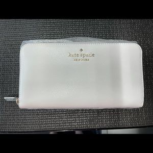 Kate Spade Stacy large Continental wallet WHITE